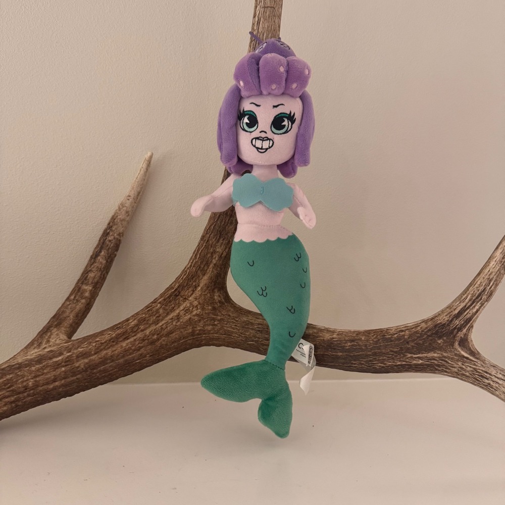 Cuphead Cala Maria Plush 2018 Funko Official StudioMDHR Mermaid Stuffed Toy 8"